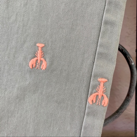 Old Navy Green Lobster Print Trousers 8 Regular - Picture 7 of 13